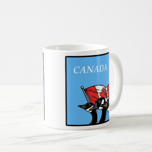 De strijd tegen de boze Canadese ganzen Patriottis Koffiemok (Voorkant rechts)