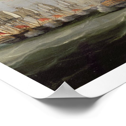 De strijd tegen de Dogger Bank, die de 'Holland' l Poster (Hoek)