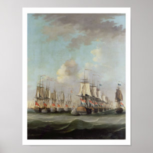 De strijd tegen de Dogger Bank, die de 'Holland' l Poster