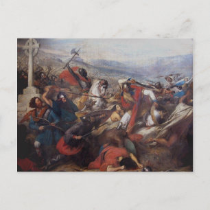 De strijd tegen de poitiers briefkaart