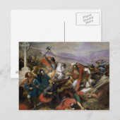 De strijd tegen de poitiers, gewonnen door Charles Briefkaart (Voorkant / Achterkant)