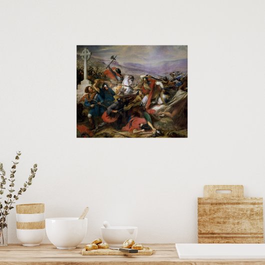 De strijd tegen de poitiers, gewonnen door Charles Poster (Keuken)