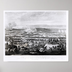 De strijd tegen het Austerlitz in Moravië Poster