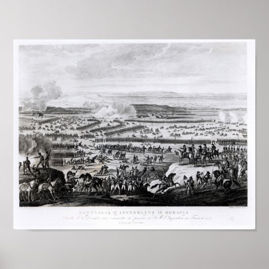 De strijd tegen het Austerlitz in Moravië Poster (Voorkant)