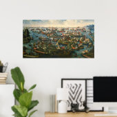 De strijd tegen Lepanto door Yogesh Brahmbhatt Poster (Thuiskantoor)