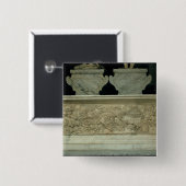 De strijd tegen Marignano Vierkante Button 5,1 Cm (Voorkant /achterkant)