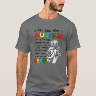 De strijd tegen mijn zoon heeft Autism Hero Autism T-shirt