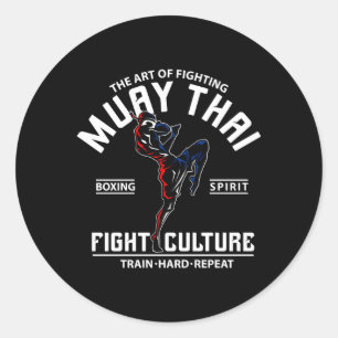 De strijd tegen Muay Thai Ronde Sticker