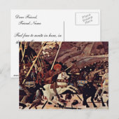 De strijd tegen San Romano door Paolo Uccello Briefkaart (Voorkant / Achterkant)