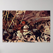 De strijd tegen San Romano door Paolo Uccello Poster (Voorkant)