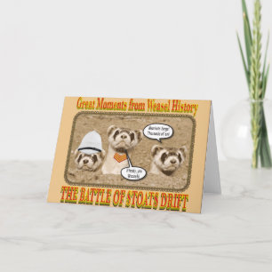 De strijd tegen Stoats Drift Notecard Kaart