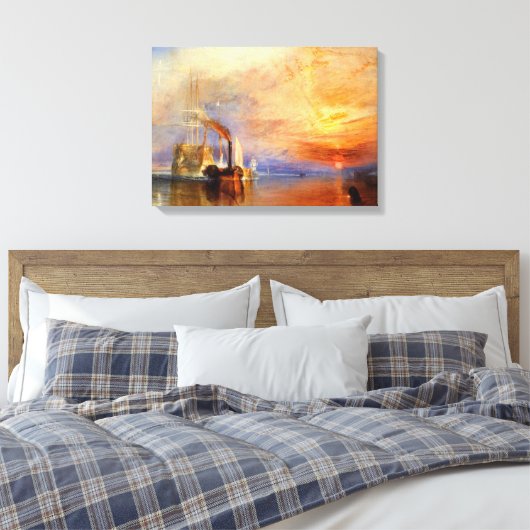 De strijd tegen Temeraire Canvas Afdruk (Insitu (Slaapkamer))