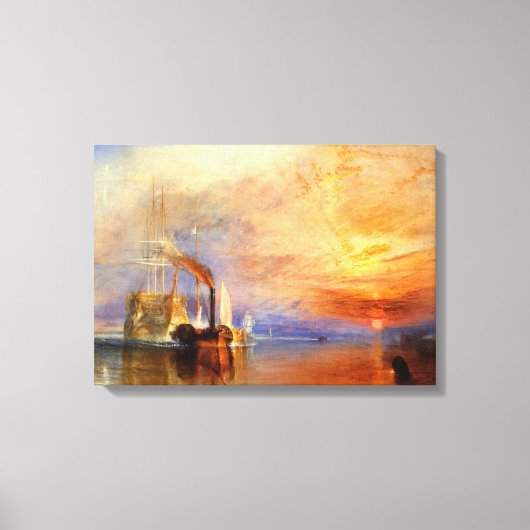 De strijd tegen Temeraire Canvas Afdruk (Voorkant)