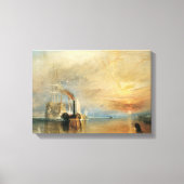 De strijd tegen Temeraire door Joseph Turner, Mari Canvas Afdruk (Voorkant)