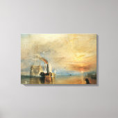 De strijd tegen Temeraire door Joseph Turner, Mari Canvas Afdruk (Voorkant)