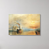 De strijd tegen Temeraire door Joseph Turner, Mari Canvas Afdruk (Voorkant)