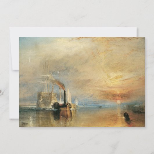 De strijd tegen Temeraire door Joseph Turner, Mari Kaart (Voorkant)