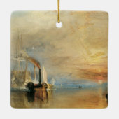 De strijd tegen Temeraire door Joseph Turner, Mari Keramisch Ornament (Achterkant)
