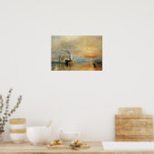 De strijd tegen Temeraire door Joseph Turner, Mari Poster (Keuken)