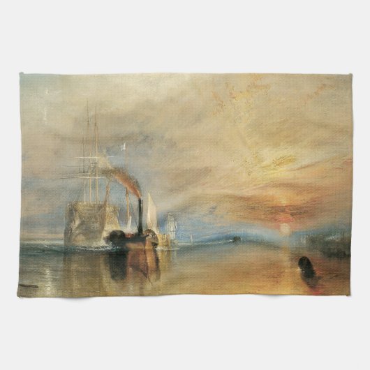 De strijd tegen Temeraire door Joseph Turner, Mari Theedoek (Horizontaal)