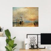 De strijd tegen Temeraire J.M.W. Turner Poster (Thuiskantoor)