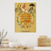 De strijd tegen Trafalgar ~  kunstcollage Poster (Keuken)