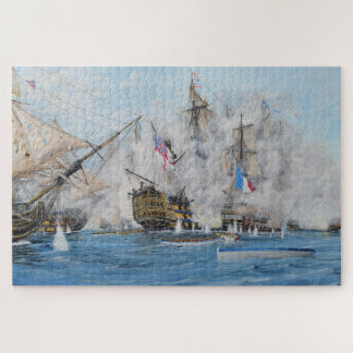 De strijd tegen Trafalgar Puzzle Legpuzzel