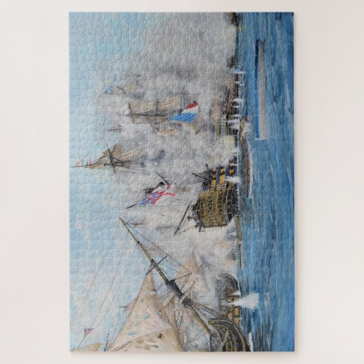 De strijd tegen Trafalgar Puzzle Legpuzzel (Verticaal)