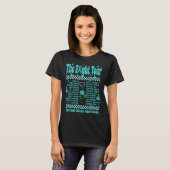 De strijd Tour cervicale kanker bewustzijn T-shirt (Voorkant volledig)