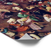 De strijd tussen Carnaval en Lent, door Bruegel Poster (Hoek)
