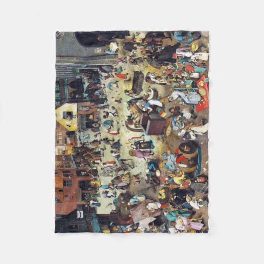 De strijd tussen Carnival en Lent, Bruegel Fleece Deken (Voorkant)