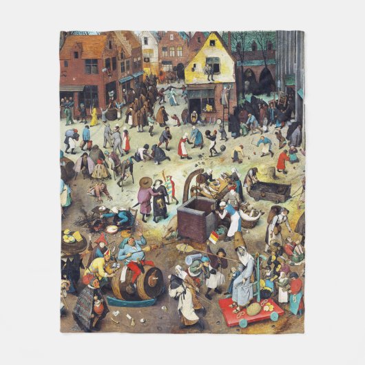 De strijd tussen Carnival en Lent, Bruegel Fleece Deken (Voorkant)