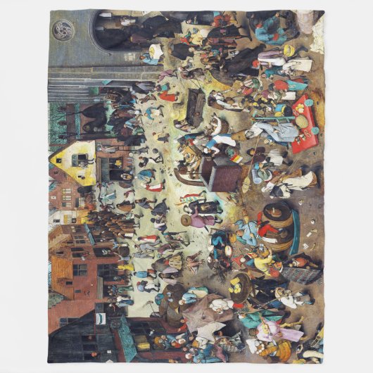 De strijd tussen Carnival en Lent, Bruegel Fleece Deken (Voorkant)