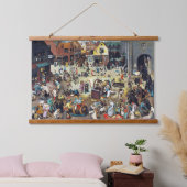 De strijd tussen Carnival en Lent, Bruegel Hangend Wandkleed (Slaapkamer)