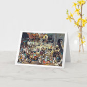 De strijd tussen Carnival en Lent, Bruegel Kaart (Gele Bloem)