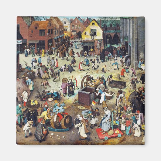 De strijd tussen Carnival en Lent, Bruegel Magneet (Voorkant)