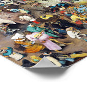 De strijd tussen Carnival en Lent, Bruegel Poster (Hoek)