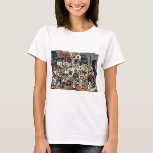 De strijd tussen Carnival en Lent, Bruegel T-shirt (Voorkant)