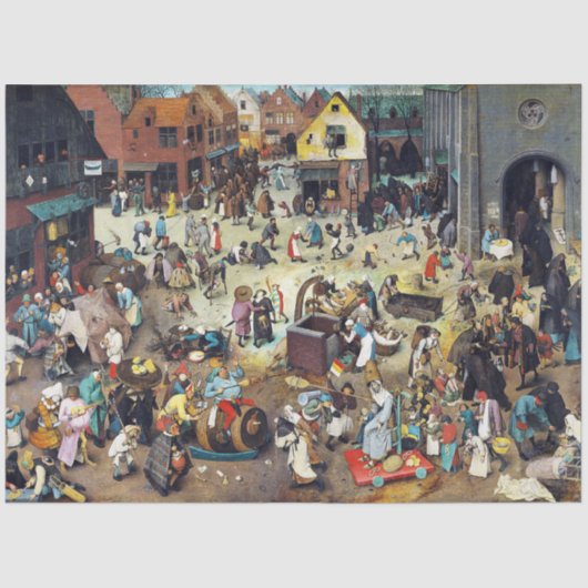 De strijd tussen Carnival en Lent, Bruegel Tissuepapier (Voorkant)