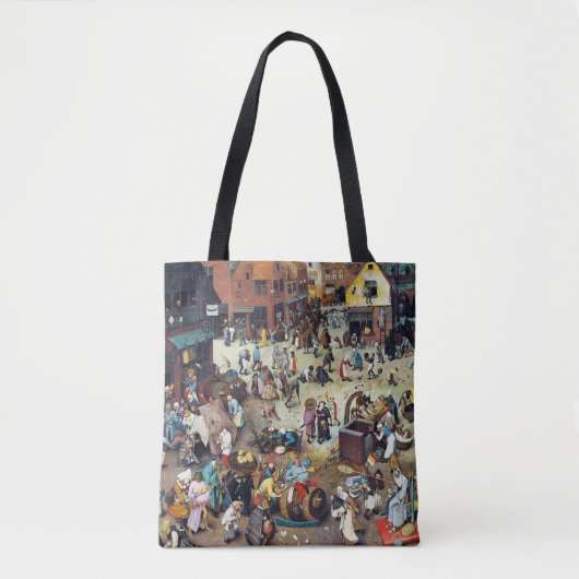 De strijd tussen Carnival en Lent, Bruegel Tote Bag (Voorkant)