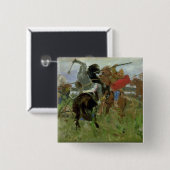De strijd tussen de Scythianen en de Vierkante Button 5,1 Cm (Voorkant /achterkant)