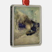 De strijd tussen de Zwarte Zee en Metalen Ornament (Rechts)