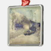 De strijd tussen de Zwarte Zee en Metalen Ornament (Links)