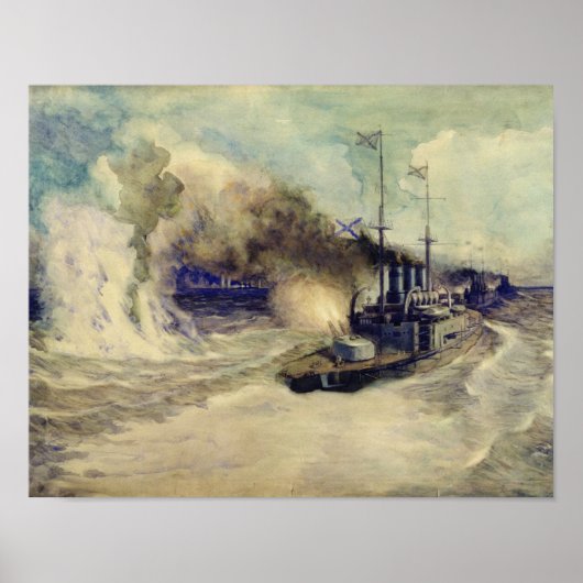 De strijd tussen de Zwarte Zee en Poster (Voorkant)