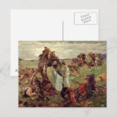 De strijd tussen Russen en Tatars, 1916 Briefkaart (Voorkant / Achterkant)
