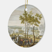 De strijd van Abensberg, 20 april 1809, gegraveerd Keramisch Ornament (Links)