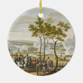 De strijd van Abensberg, 20 april 1809, gegraveerd Keramisch Ornament (Achterkant)