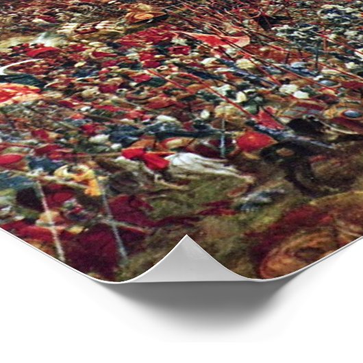 De strijd van Alexander bij Issus Poster (Hoek)