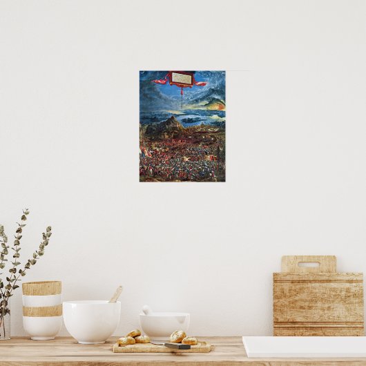 De strijd van Alexander bij Issus Poster (Keuken)