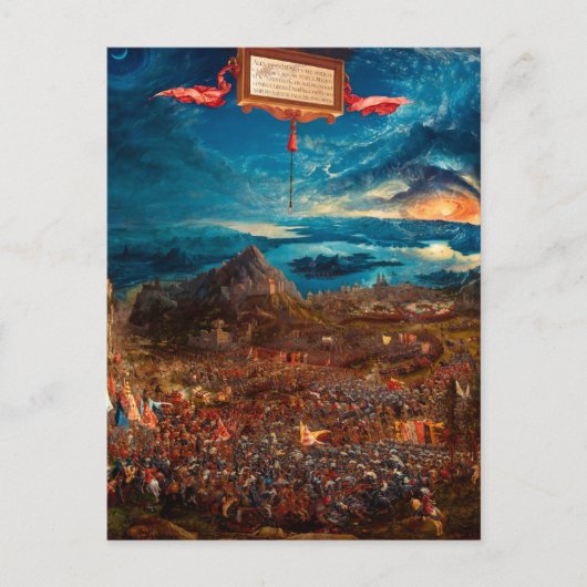 De strijd van Alexander op Issus (1529) Briefkaart (Voorkant)